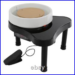 Pottery Wheel 12.6in/32cm Ceramic Wheel Machine Clay Forming DIY Art Craft Black