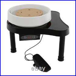 Pottery Wheel 12.6in/32cm Ceramic Wheel Machine Clay Forming DIY Art Craft Black