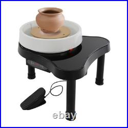 Pottery Wheel 12.6in/32cm Ceramic Wheel Machine Clay Forming DIY Art Craft Black