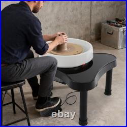 Pottery Wheel 12.6in/32cm Ceramic Wheel Machine Clay Forming DIY Art Craft Black