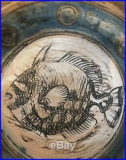 Quentin Bell Fulham Pottery Art Ceramic Fish Plate Bloomsbury Charleston