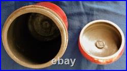 RAKU Art Pottery by Sedona Artist Bob Smith a pot, 4 legs, fennel, fine work