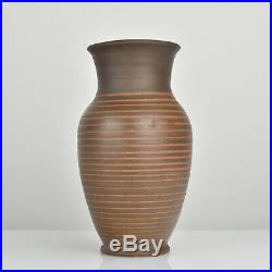 RARE Bauhaus Pottery Vase by Otto Lindig German Art Deco Ceramic Signed