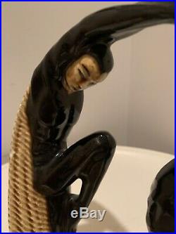 RARE Ceramic Arts Studio Dorothy Harrington Aphrodite & Adonis Ceramic Figurines