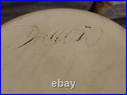 RARE! DAMON MOON Vintage Art Pottery Glazed Vase Southwest Landscape Scene 14