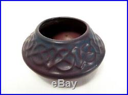 RARE Early Teens VAN BRIGGLE MULBERRY ART POTTERY VASE Ceramic Bowl NOUVEAU Vtg