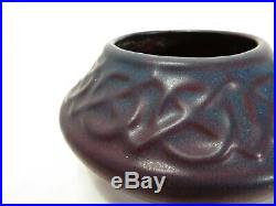 RARE Early Teens VAN BRIGGLE MULBERRY ART POTTERY VASE Ceramic Bowl NOUVEAU Vtg