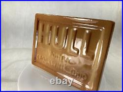 RARE Hull ART Pottery Store Dealer Sign Display Plaque Vintage Advertising MINT