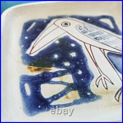 RARE Mid Century Modernist Susana Espinosa Toucan Pottery Ceramic Plate from'77