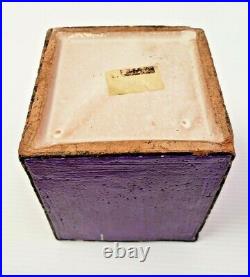 RARE Rosenthal Netter Raymor Pottery Bitossi Londi Multi-Color SQUARE BOX ITALY