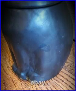 RARE Vintage McCoy COALBY Black Cat Cookie Jar