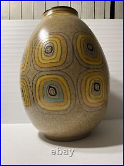 RAYMOR POTTERY ALVINO BAGNI ART MID-CENTURY LARGE VASE BITOSSI Italy Signed 16