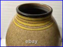 RAYMOR POTTERY ALVINO BAGNI ART MID-CENTURY LARGE VASE BITOSSI Italy Signed 16