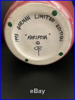 R. C. Gorman Navajo 1993 Signed 63 of 100 Mariposa Ceramic Vase Art