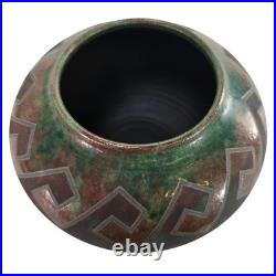 R. Kevin Kelley Studio Pottery Vase 9 Iridescent Green Southwest Signed Art