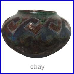 R. Kevin Kelley Studio Pottery Vase 9 Iridescent Green Southwest Signed Art