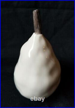 Rae Dunn Boutique Ivory White Ceramic Pears Figurines Set Of 3 Original Rare