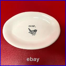 Rae Dunn Chirp Plate Magenta Exclusive M-Stamped Original Oval Two Available