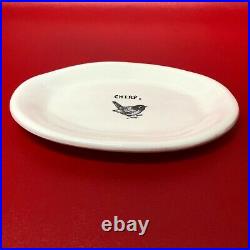 Rae Dunn Chirp Plate Magenta Exclusive M-Stamped Original Oval Two Available