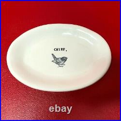 Rae Dunn Chirp Plate Magenta Exclusive M-Stamped Original Oval Two Available