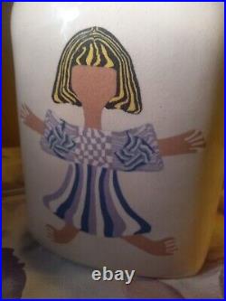 Rahill Studio Art Pottery Ceramic Boho Style Dancing Girl Table Lamp Needs Plug