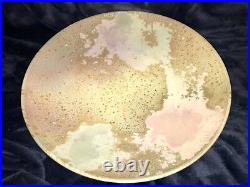 Raku Art Pottery Ceramic Shallow Bowl Tony Evans Ancient Sands Signed & #'d 13D