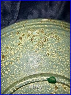 Raku Art Pottery Ceramic Shallow Bowl Tony Evans Ancient Sands Signed & #'d 13D