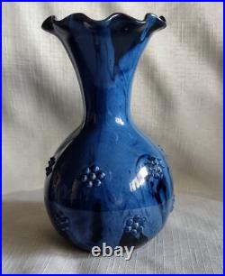 Rare Antique 1890's English Arts and Crafts Elton Sunflower Pottery 6 Vase