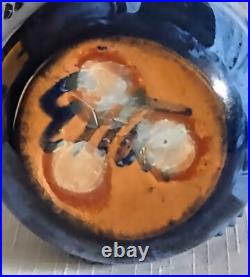 Rare Antique 1890's English Arts and Crafts Elton Sunflower Pottery 6 Vase