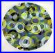 Rare Kevin Goehring Signed Art Pottery Blue Circle Bowl 11.5 Numbered 16/92