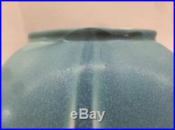 Rare Large Rookwood 1919 Blue Tulip Vase Pot Handles Vtg Art Pottery American