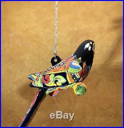 Rare Large Talavera Parrot Bird Tropical Mexican Pottery Ceramic Folk Art 29