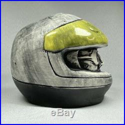 Rare TIKI DIABLO COCKTAIL MUG Steve Saleen Helmet Ford Mustang Cup Pottery Art