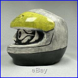 Rare TIKI DIABLO COCKTAIL MUG Steve Saleen Helmet Ford Mustang Cup Pottery Art