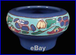 Rare Vintage California Faience Cuenca Arts Crafts Pottery Vase Bowl Eureka Inn