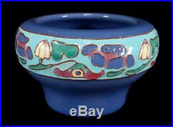 Rare Vintage California Faience Cuenca Arts Crafts Pottery Vase Bowl Eureka Inn