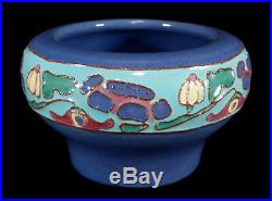 Rare Vintage California Faience Cuenca Arts Crafts Pottery Vase Bowl Eureka Inn