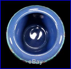 Rare Vintage California Faience Cuenca Arts Crafts Pottery Vase Bowl Eureka Inn