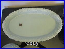 Rare Vintage Royal Haeger Blue Art Pottery Ceramic Boy Fountain Statue Tray