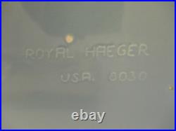 Rare Vintage Royal Haeger Blue Art Pottery Ceramic Boy Fountain Statue Tray