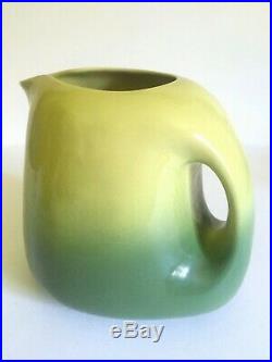 Rare Vtg 1950's MID Century Modern Tamac Art Pottery Avocado Lrg Ceramic Pitcher