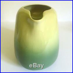 Rare Vtg 1950's MID Century Modern Tamac Art Pottery Avocado Lrg Ceramic Pitcher