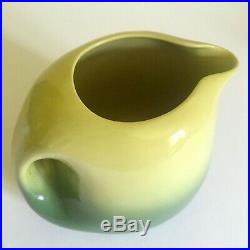 Rare Vtg 1950's MID Century Modern Tamac Art Pottery Avocado Lrg Ceramic Pitcher