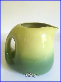 Rare Vtg 1950's MID Century Modern Tamac Art Pottery Avocado Lrg Ceramic Pitcher