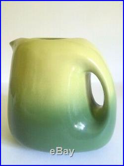 Rare Vtg 1950's MID Century Modern Tamac Art Pottery Avocado Lrg Ceramic Pitcher