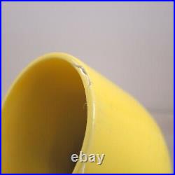 Raymor Postmodern Yellow Tube Vase Alvino Bagni Tubo Italy Ceramic Memphis MCM