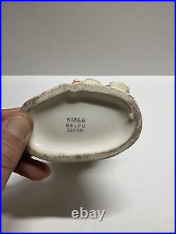 Relpo Vase Rare Vintage Blonde with Black Bow & Blue Eyes Rare Look