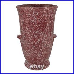 Robinson Ransbottom Late 1930s Vintage Ohio Art Pottery Pink Ceramic Vase 127