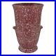 Robinson Ransbottom Late 1930s Vintage Ohio Art Pottery Pink Ceramic Vase 127