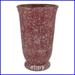 Robinson Ransbottom Late 1930s Vintage Ohio Art Pottery Pink Ceramic Vase 127